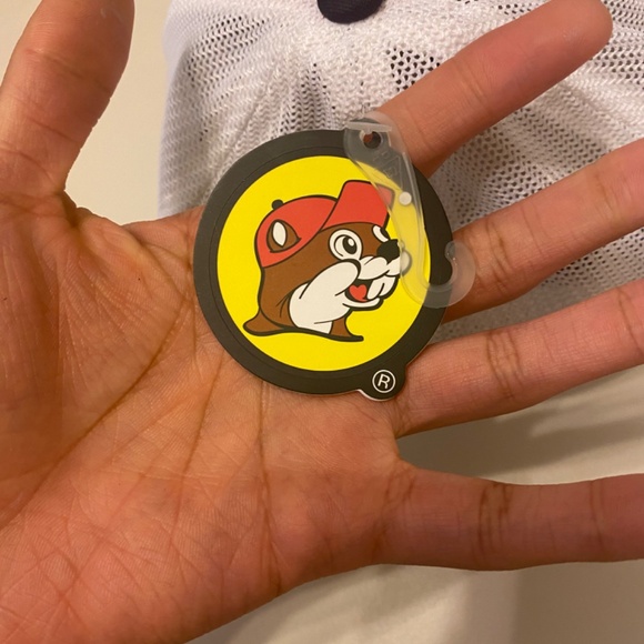 NWT Buc-ee’s White Navy and Red Pitch Cap M/L - Picture 5 of 6